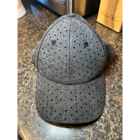 ZARA Grey Rhinestone Baseball Cap - Picture 10 of 11